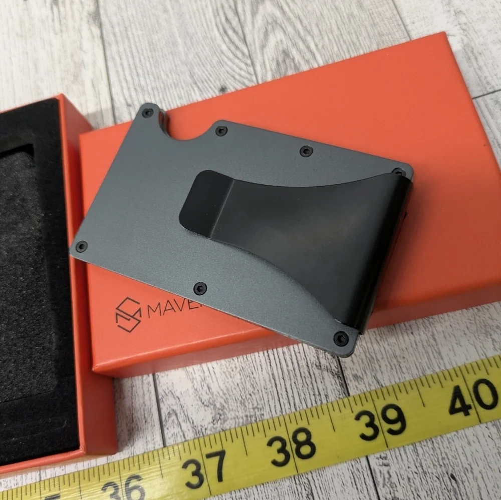 Maverick I Systems Gray Metal Card Holder